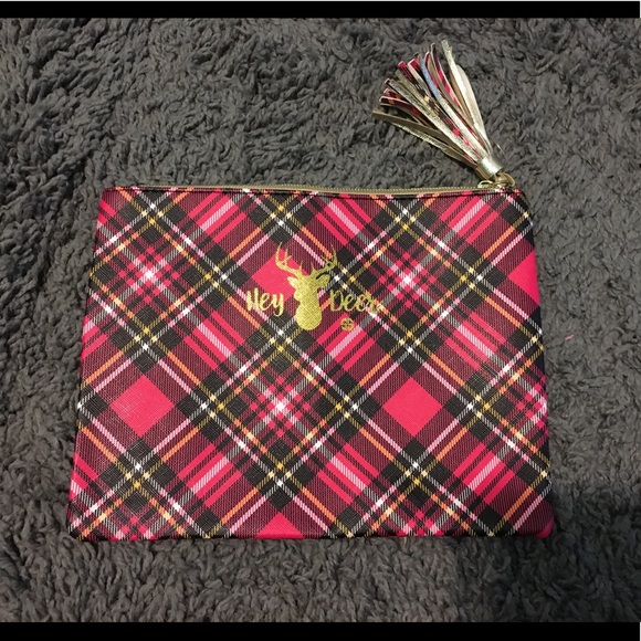 Plaid Zip Pouch - Picture 2 of 7